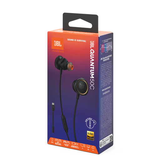 1200130015496 7 Auriculares Gamer In-Ear JBL Quantum 50C Negros | Conexión Tipo C | Micrófono con Control | Sonido JBL QuantumSOUND - Imagen 7
