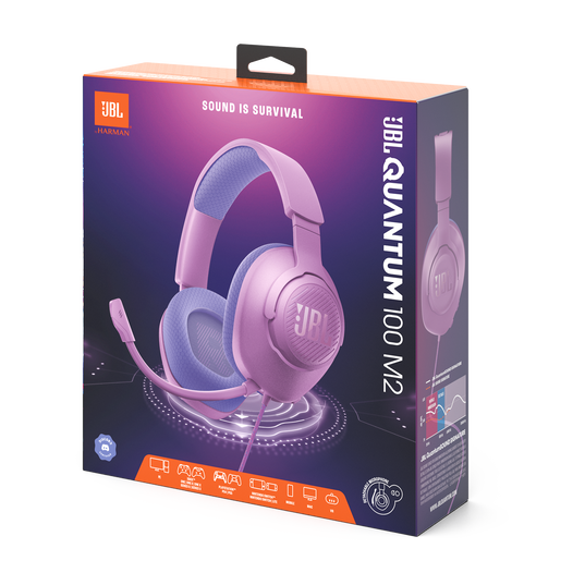 1200130015588 9 Auriculares Gamer JBL Quantum 100M2 Violeta | Micrófono Desmontable | Sonido JBL QuantumSOUND | Compatibles PC / PS5 / Xbox / Nintendo Switch - Imagen 9