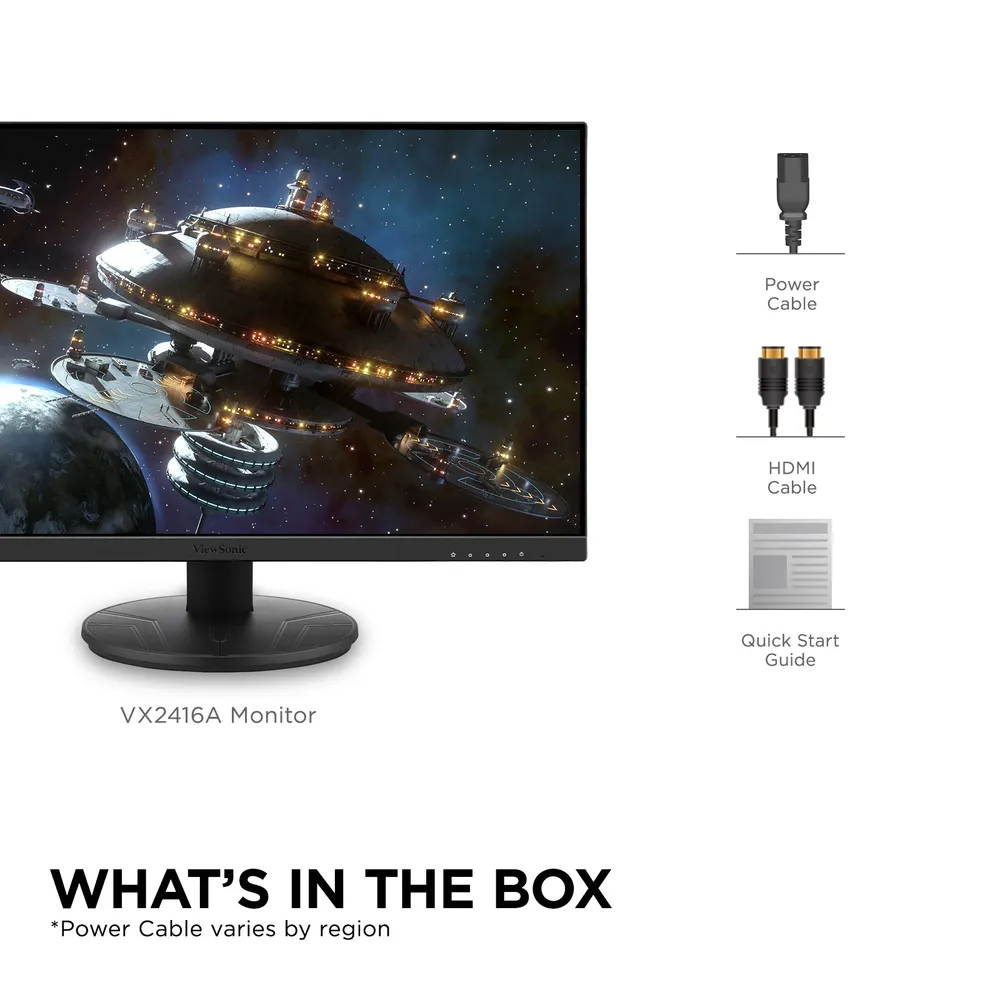 24mon-con1603-eig-vx2416a-06 Monitor Gamer ViewSonic VX2416A 24" Full HD | 120Hz | 1ms | Panel VA | FreeSync | HDMI + VGA | Diseño sin Bordes - Imagen 4
