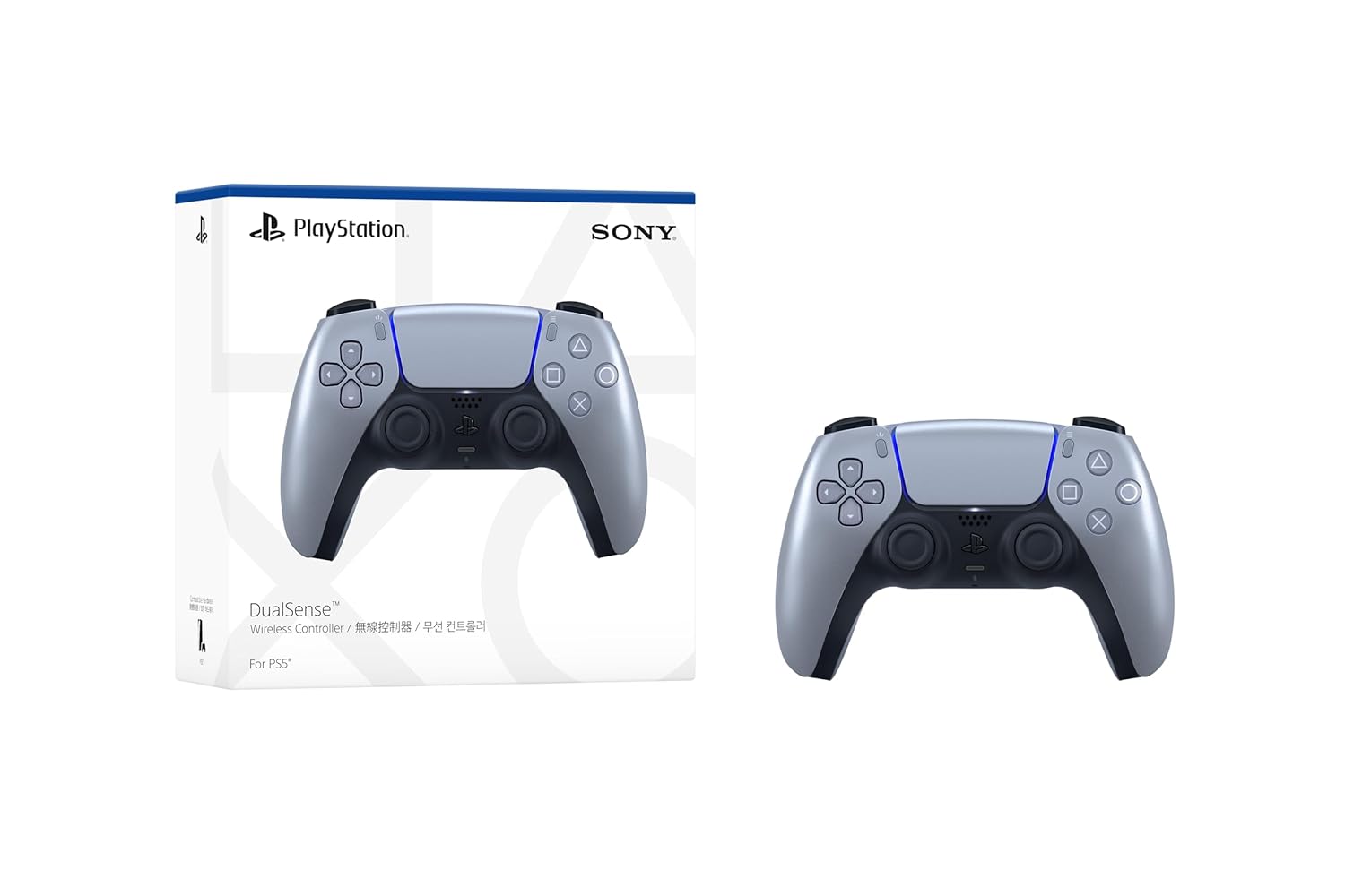61FpmrI30eL._SL1500_ Joystick Gamepad Inalámbrico | DualSense PS5 Plateado | Precisión y Estilo para Gamers - Imagen 5