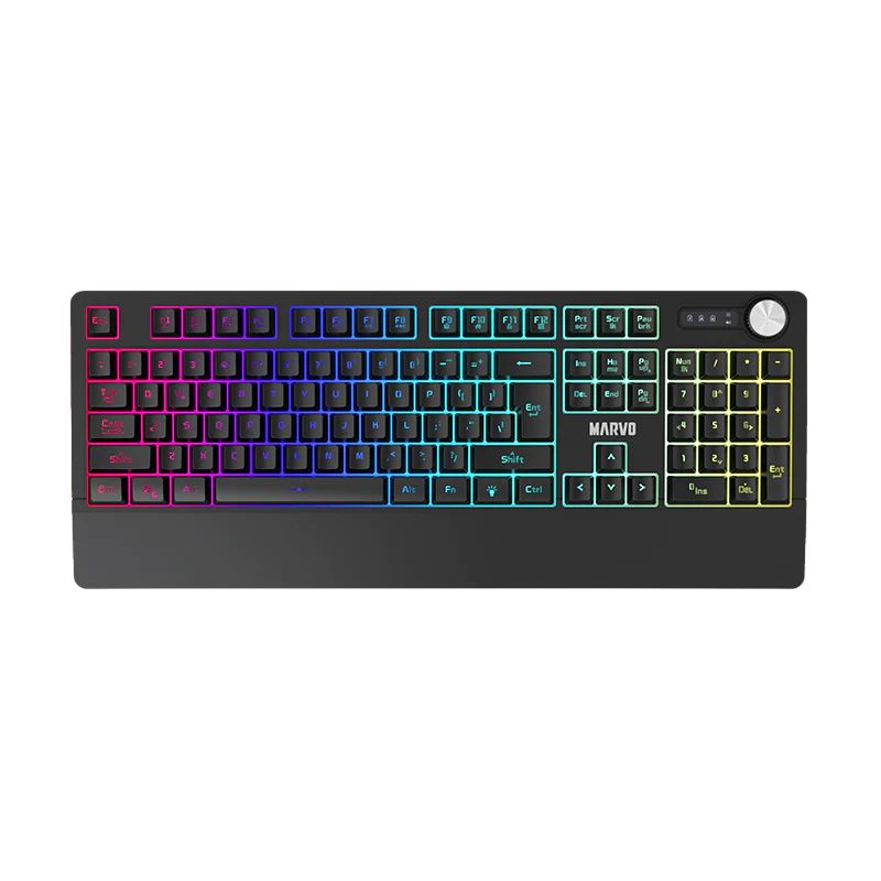 6932391925720 1 Teclado Gamer Membrana | Marvo K660 | USB | Retroiluminado RGB 6 Modos | Anti-Ghosting