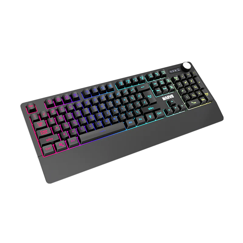 6932391925720 3 Teclado Gamer Membrana | Marvo K660 | USB | Retroiluminado RGB 6 Modos | Anti-Ghosting - Imagen 3