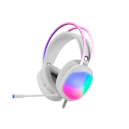 Auriculares Gamer | Marvo HG8959 Transparentes | USB + 3.5 mm | RGB | Drivers 50 mm | Blanco Auriculares Gamer | Marvo HG8959 Transparentes | USB + 3.5 mm | RGB | Drivers 50 mm | Blanco