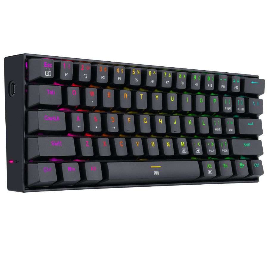 6950376713117 3 Teclado Gamer | Redragon Dragonborn K630RGB-SP | Negro | Mecánico | Compacto 60% | Switch Red | RGB - Imagen 3