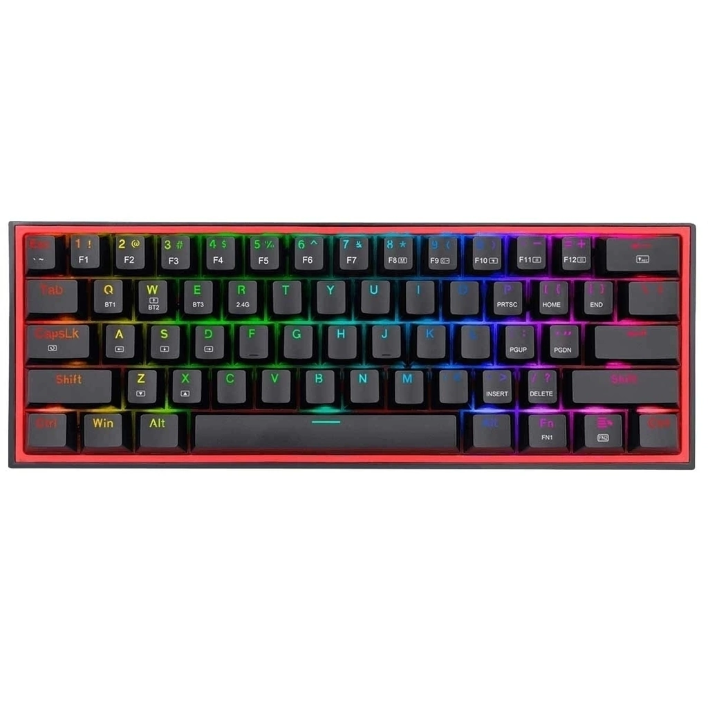 6950376714367 1 Teclado Gamer | Redragon Fizz Pro K616-RGB | Mecánico | Inalámbrico | 3 Modos | RGB | Switch Red | 60% | Negro