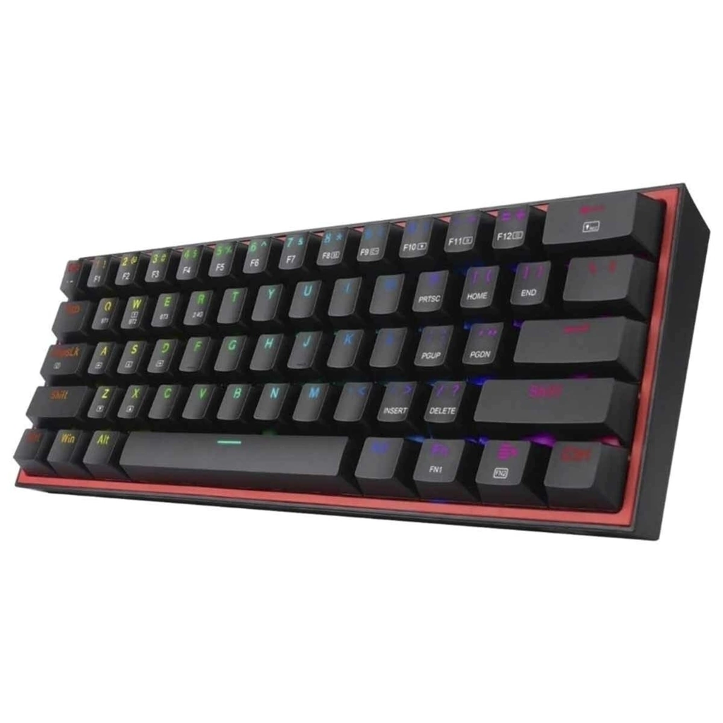 6950376714367 2 Teclado Gamer | Redragon Fizz Pro K616-RGB | Mecánico | Inalámbrico | 3 Modos | RGB | Switch Red | 60% | Negro - Imagen 2