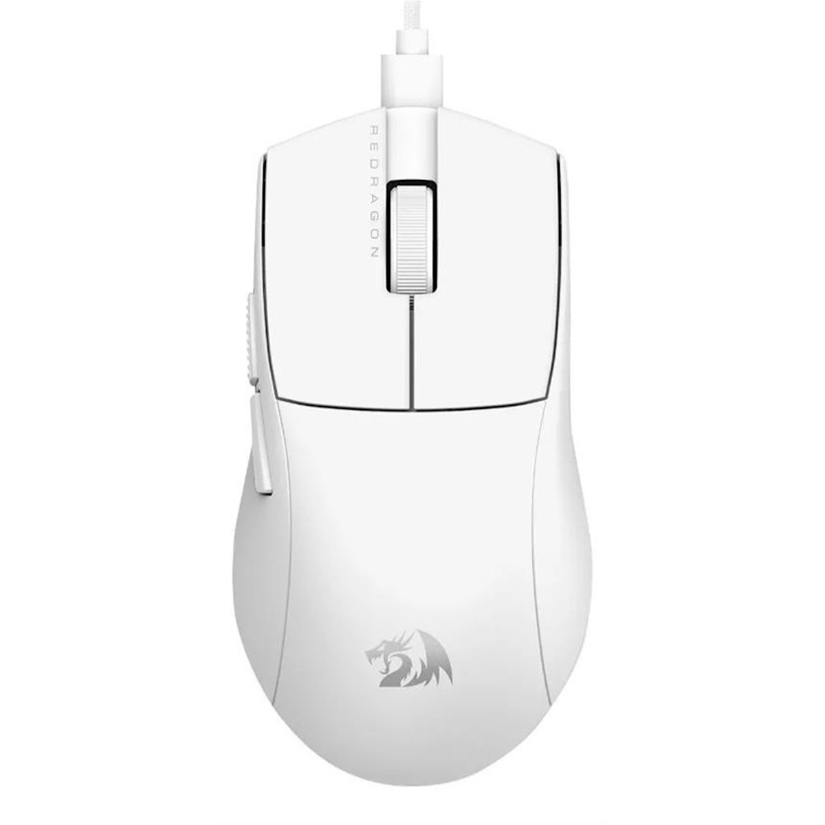 6950376721990 1 Mouse Gamer | Redragon King 1K M724W Blanco | Cable USB | Hasta 12 400 DPI | 42 g Ultraligero