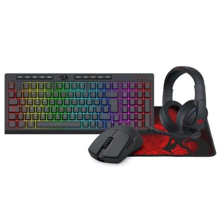 Combo Gamer | Redragon 4 en 1 S147-SP | Teclado K515RGB + Mouse M724 + Auriculares H211 + Pad P016 | RGB | Alta Precisión | USB Combo Gamer | Redragon 4 en 1 S147-SP | Teclado K515RGB + Mouse M724 + Auriculares H211 + Pad P016 | RGB | Alta Precisión | USB