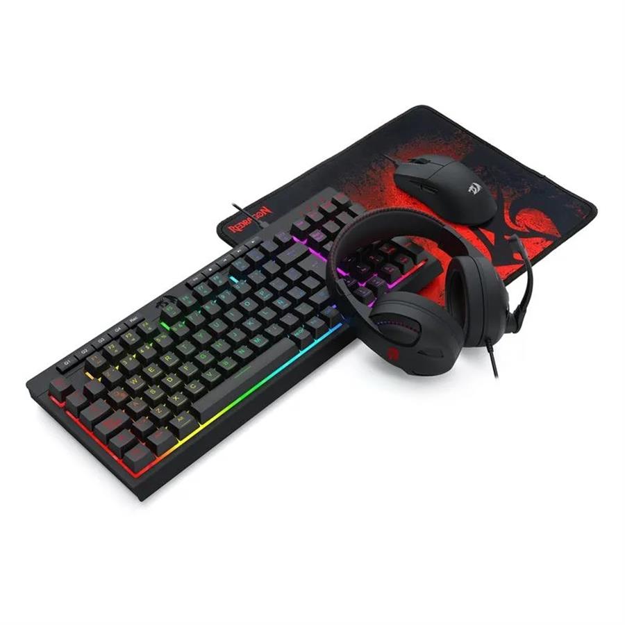 6950376728739 2 Combo Gamer | Redragon 4 en 1 S147-SP | Teclado K515RGB + Mouse M724 + Auriculares H211 + Pad P016 | RGB | Alta Precisión | USB - Imagen 2