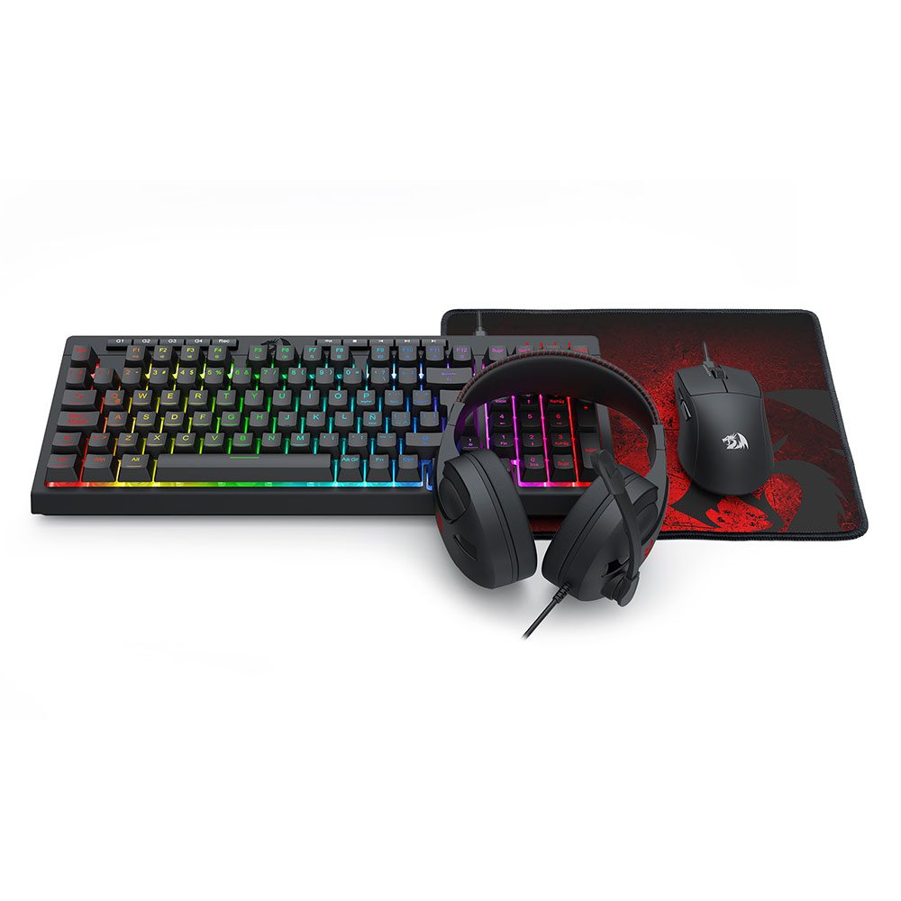 6950376728739 3 Combo Gamer | Redragon 4 en 1 S147-SP | Teclado K515RGB + Mouse M724 + Auriculares H211 + Pad P016 | RGB | Alta Precisión | USB - Imagen 3
