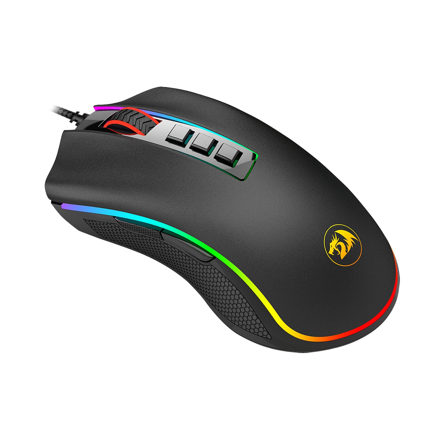 6950376750549 2 Mouse Gamer | Redragon Cobra M711 | Cable USB | 10 000 DPI | RGB | 7 Botones Programables - Imagen 2