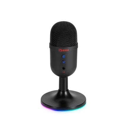 Micrófono Gamer | Marvo Blast 40 | USB | Negro | RGB | MIC-06 Micrófono Gamer | Marvo Blast 40 | USB | Negro | RGB | MIC-06