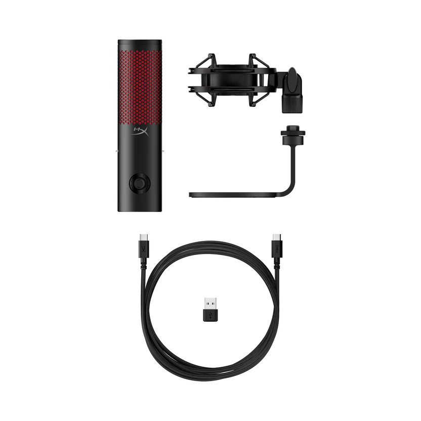 hyperx_quadcast_2_872v1aa_angle_9 Micrófono | HyperX QuadCast 2 | Negro | USB | Iluminación RGB | Sonido Profesional para Streaming y Grabaciones - Imagen 4