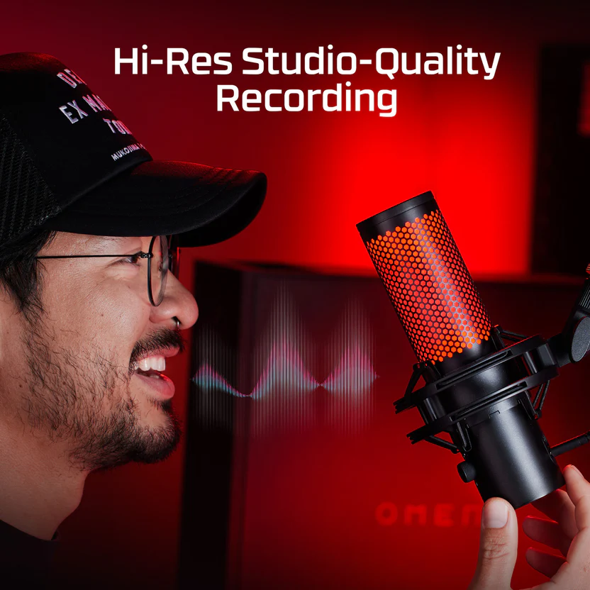 hyperx_quadcast_2_annotated_1_hires_en Micrófono | HyperX QuadCast 2 | Negro | USB | Iluminación RGB | Sonido Profesional para Streaming y Grabaciones - Imagen 11