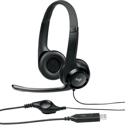Auricular Logitech H390 con Micrófono USB | Negro | 981-000014 Auricular Logitech H390 con Micrófono USB | Negro | 981-000014
