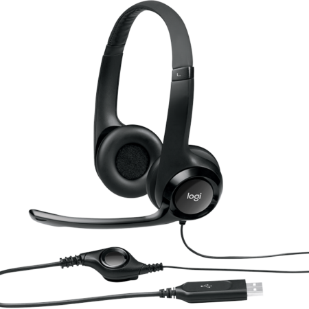 Auricular Logitech H390 con Micrófono USB | Negro | 981-000014 Auricular Logitech H390 con Micrófono USB | Negro | 981-000014