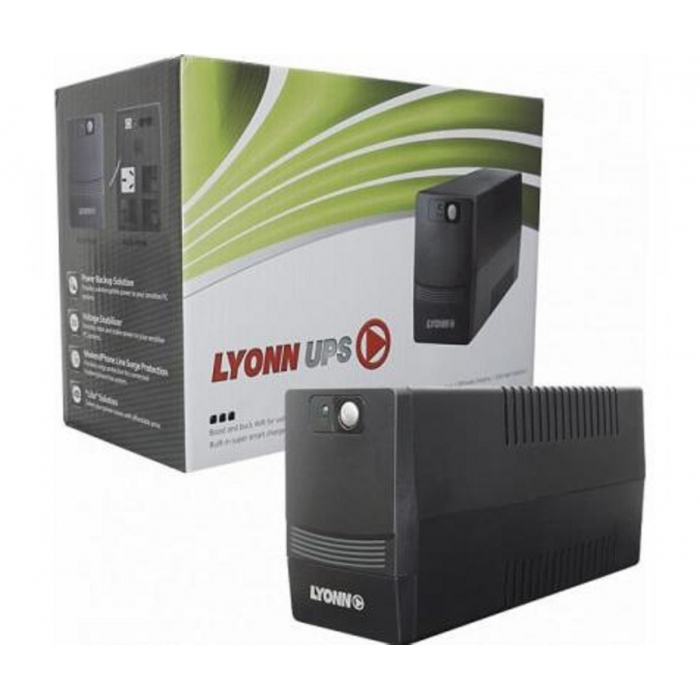 00000000004101300001009890410586---410130--2- UPS Lyonn Desire-500KS | 500VA / 300W | Respaldo Automático 220V | Protección Inteligente para PC y Equipos Electrónicos - Imagen 2