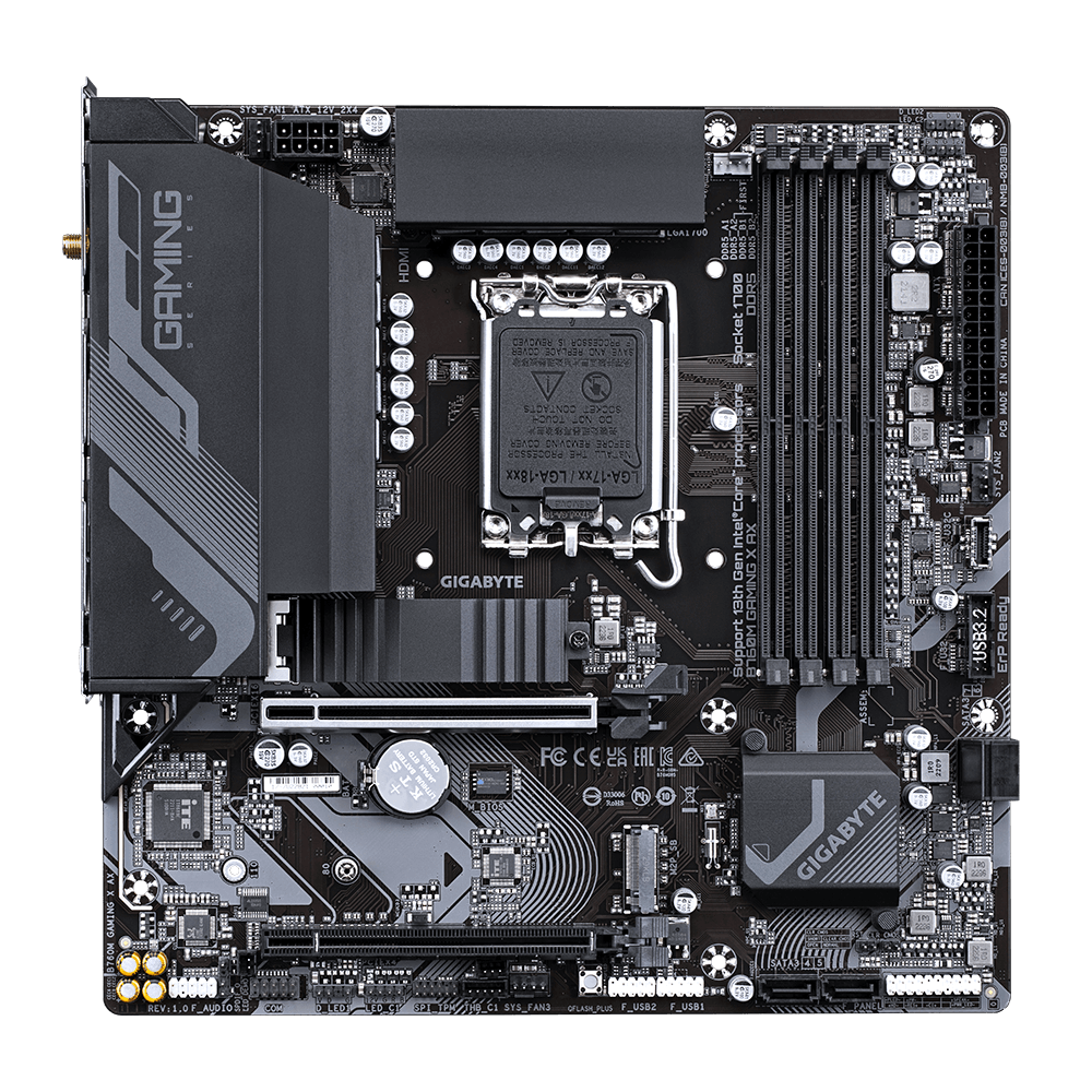 00000000004164180003501340416418-2 Motherboard Gigabyte B760M G AX | LGA1700 | Intel B760 | DDR5 | WiFi 6 AX - Imagen 2