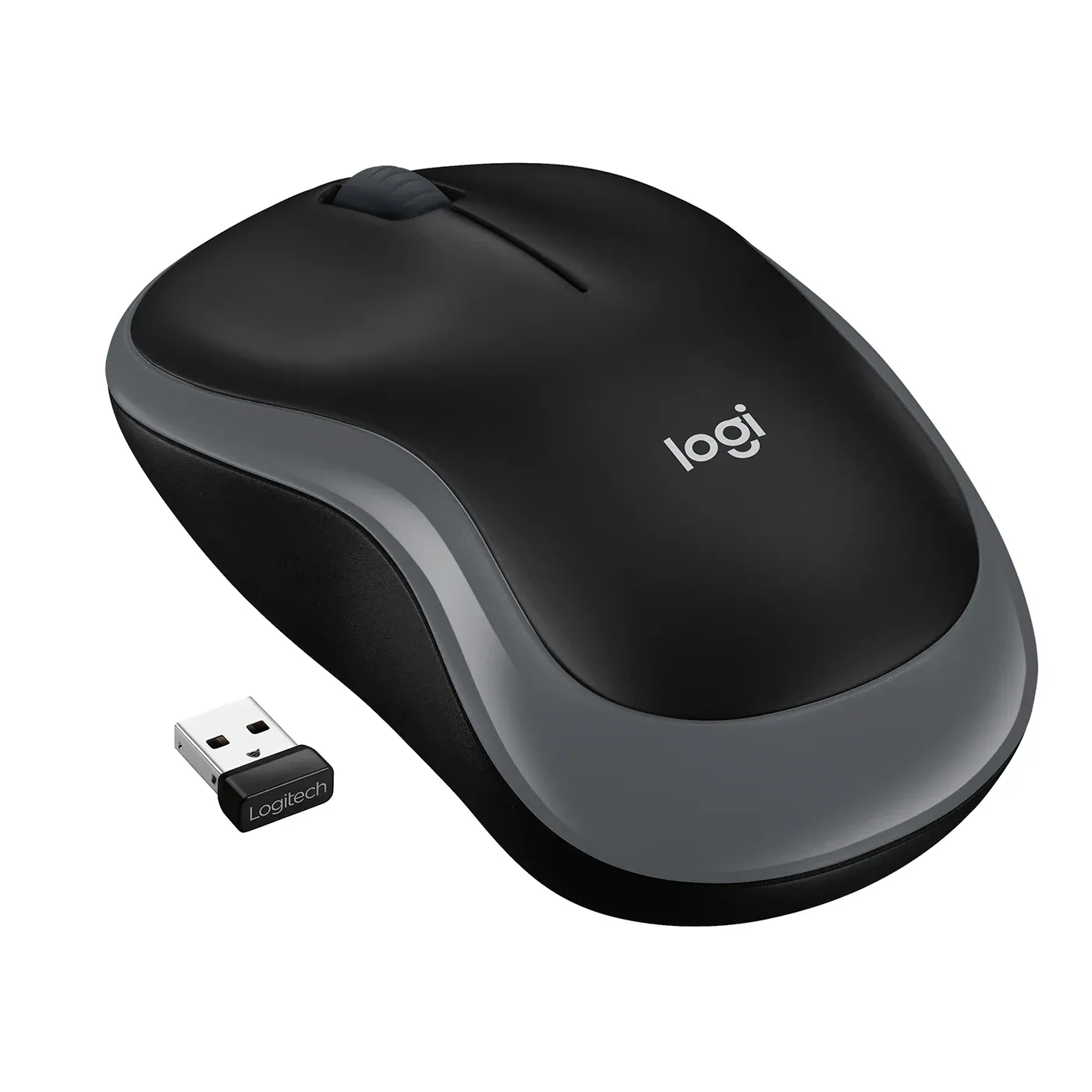 097855074126 1 Mouse Gamer Inalámbrico | Logitech M185 Wireless Mouse (910-002225) | Negro/Gris | 2.4 GHz | USB Nano Receptor