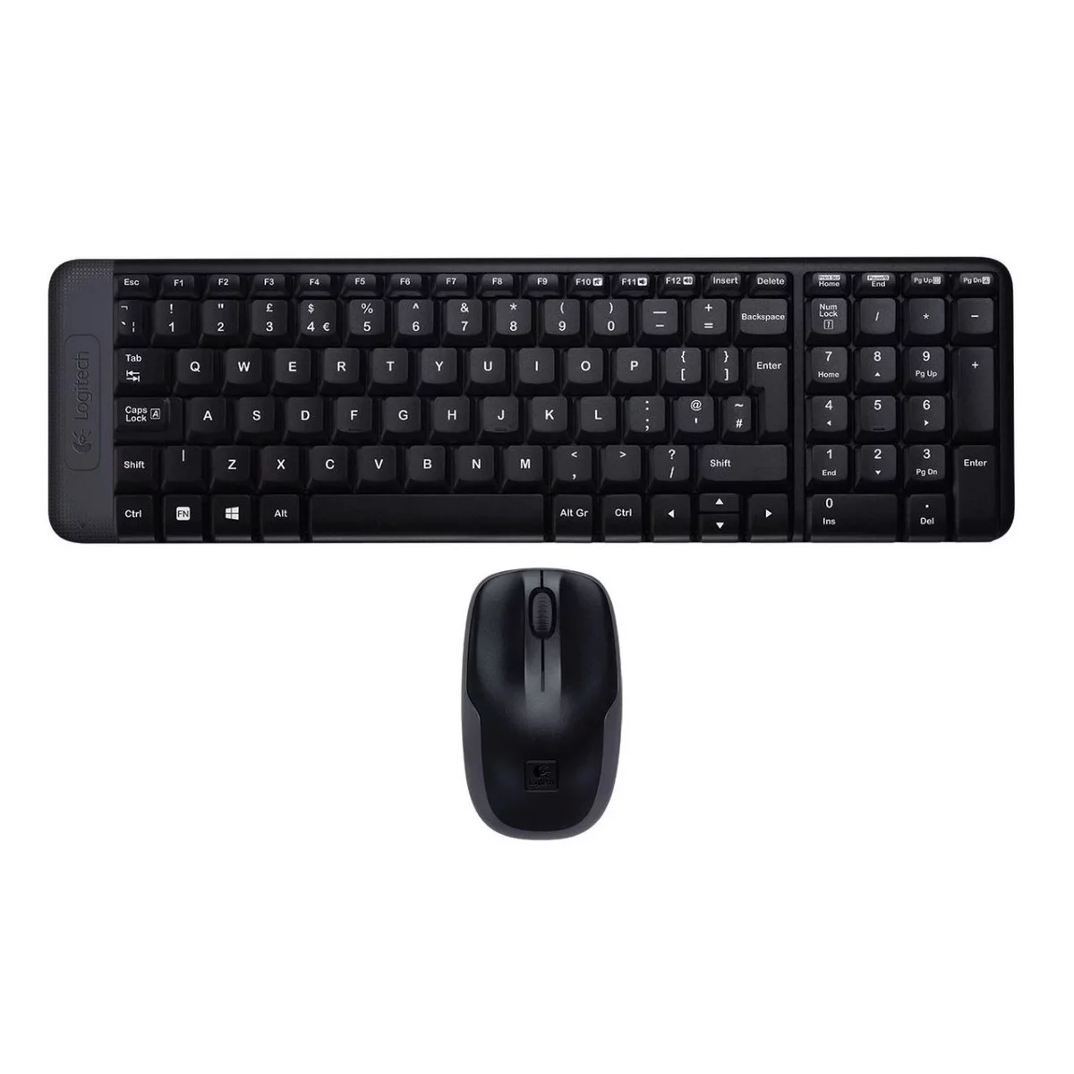 097855088819 3 Combo Teclado + Mouse Inalámbrico | Logitech Wireless MK220 | 2.4 GHz | Receptor USB Nano | Compacto Negro/Gris - Imagen 3
