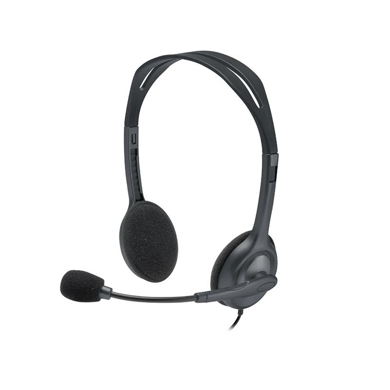 097855114976 1 Auriculares Gamer │ Logitech H111 | Negro | Jack 3.5 mm | Micrófono Rotativo | 981-000612