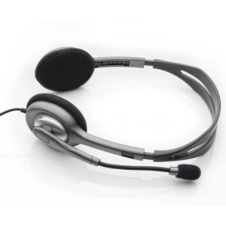 097855114976 2 Auriculares Gamer │ Logitech H111 | Negro | Jack 3.5 mm | Micrófono Rotativo | 981-000612 - Imagen 2
