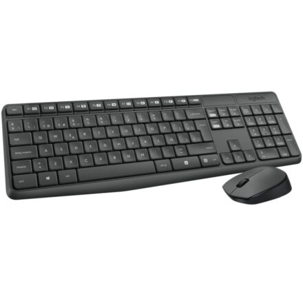 Combo Teclado + Mouse Inalámbrico | Logitech MK235 Wireless Keyboard and Mouse Combo | 2.4 GHz | USB Nano Receptor | Negro Combo Teclado + Mouse Inalámbrico | Logitech MK235 Wireless Keyboard and Mouse Combo | 2.4 GHz | USB Nano Receptor | Negro