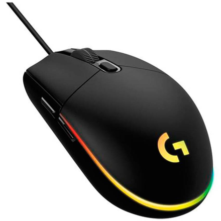Mouse Gamer | Logitech G203 Gaming Lightsync (910‑005793) | USB | Negro | 8 000 DPI | RGB | 6 Botones Programables Mouse Gamer | Logitech G203 Gaming Lightsync (910‑005793) | USB | Negro | 8 000 DPI | RGB | 6 Botones Programables