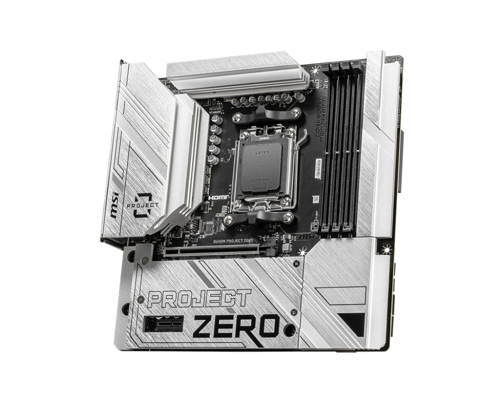1024 (2) Motherboard MSI B650M Project Zero | AM5 | B650 | DDR5 | mATX - Imagen 2