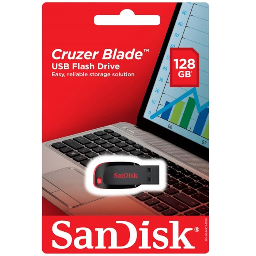 29420-producto-9703-1-1702126963 Pendrive Sandisk Cruzer Blade 128GB | USB 2.0 | Negro/Rojo SDCZ50-128G-B35
