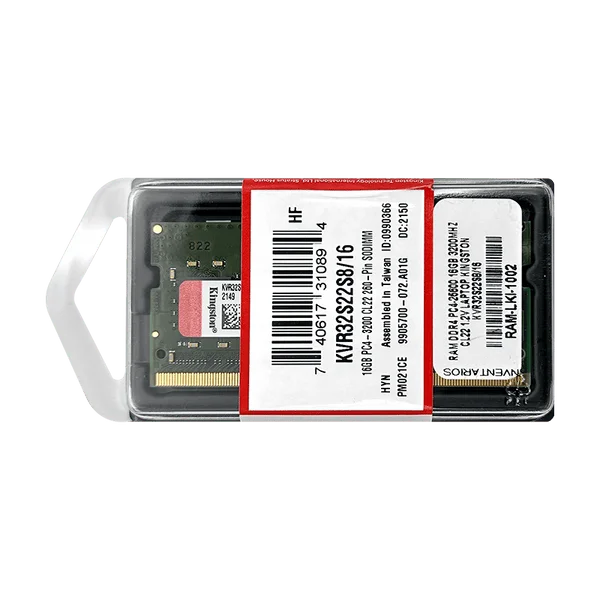 6827bbb3d8cf9 Memoria RAM Kingston 16GB DDR4 3200MHz SODIMM CL22 1.2V | para Notebook | Rendimiento y Eficiencia - KVR32S22S8/16