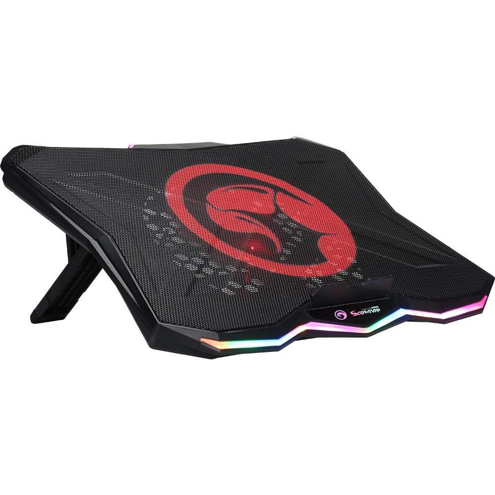 6932391921951 1 Base Cooler para Notebook | Marvo FN-40 | Soporte Ajustable | Ventilador 180 mm | RGB | USB Doble | Hasta 17″