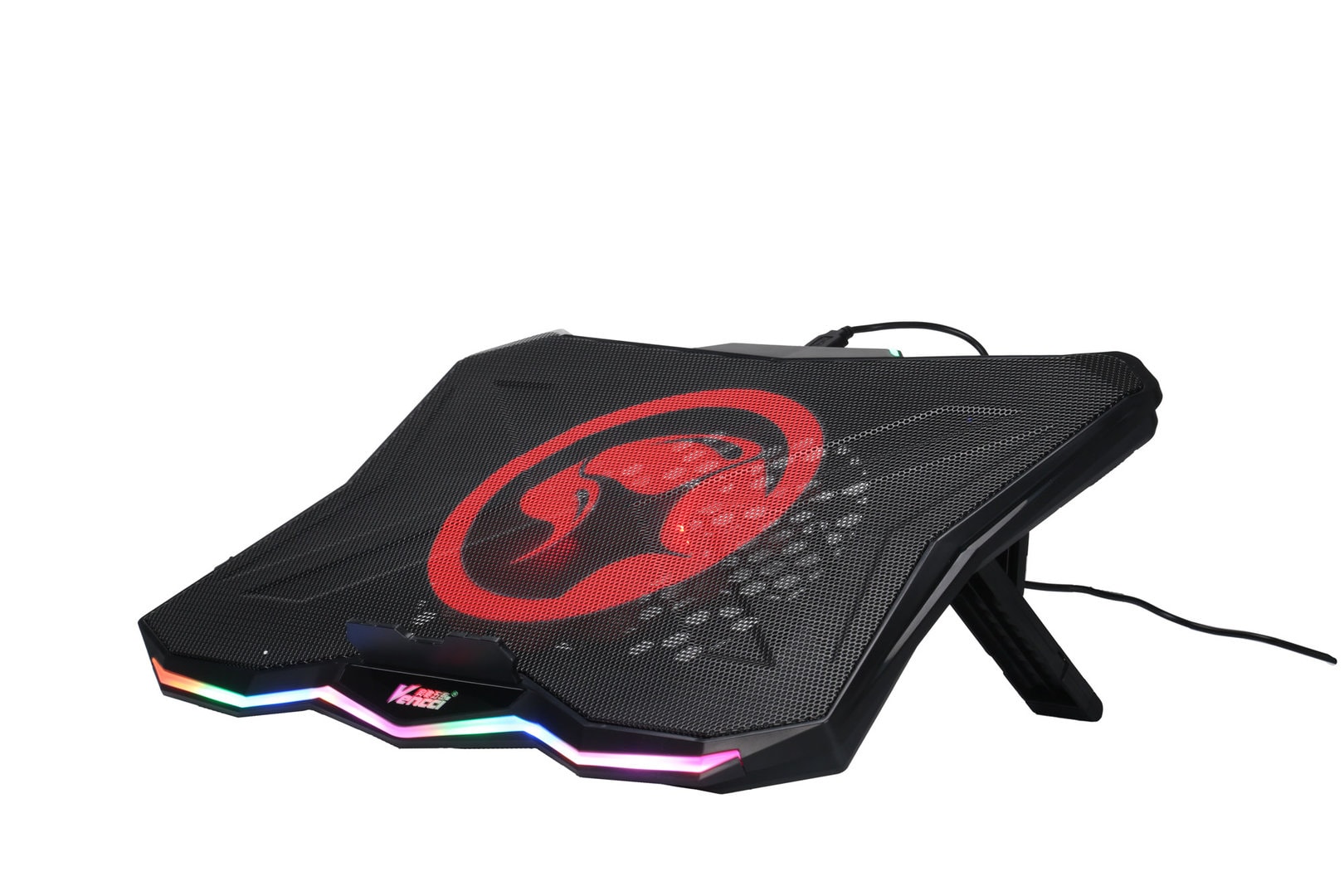 6932391921951 4 Base Cooler para Notebook | Marvo FN-40 | Soporte Ajustable | Ventilador 180 mm | RGB | USB Doble | Hasta 17″ - Imagen 4