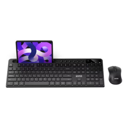 Combo Teclado + Mouse Inalámbrico | Marvo KC411W 2.4G | Soporte para Teléfono / Tablet | Español