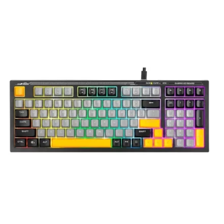Teclado Gamer | Marvo K638B (Soldat S50B) | Membrana Silencioso | 98 Teclas | Retroiluminado RGB | USB