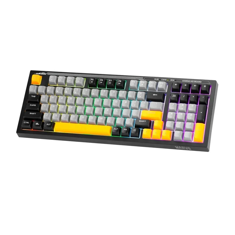 6932391937013 4 Teclado Gamer | Marvo K638B (Soldat S50B) | Membrana Silencioso | 98 Teclas | Retroiluminado RGB | USB - Imagen 4