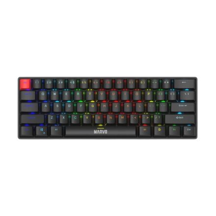 Teclado Gamer Mecánico | Marvo Saber 61 KG933G SP | 60% | USB Tipo-C | RGB | Español