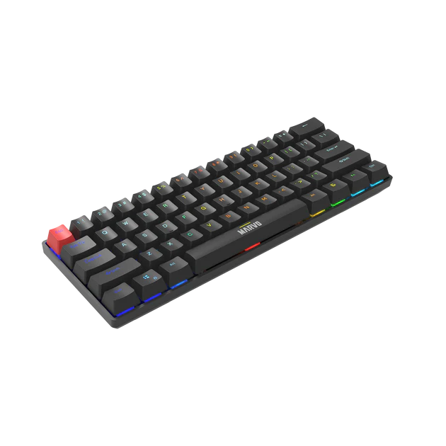6932391937082 2 Teclado Gamer Mecánico | Marvo Saber 61 KG933G SP | 60% | USB Tipo-C | RGB | Español - Imagen 2