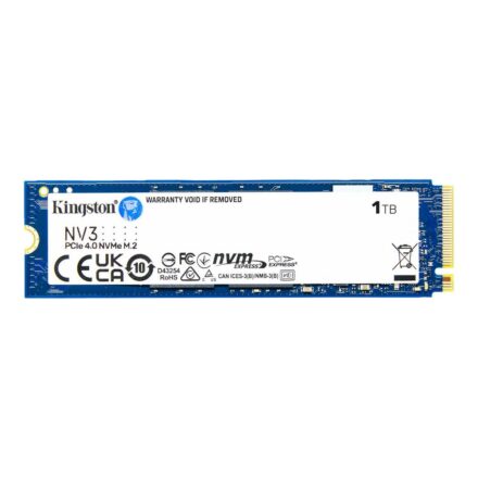Disco SSD Interno | Kingston NV3 1TB PCIe 4.0 NVMe M.2 SNV3S/1000G | 1 TB | Hasta 6000 MB/s Lectura | Formato M.2 2280