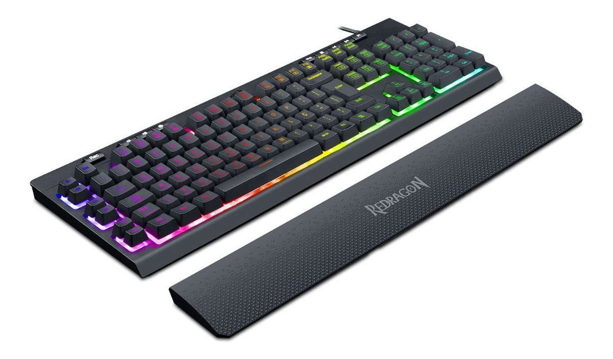 785389-MLA47205974407_082021-F Teclado Gamer Redragon Shiva Black | Membrana Español | RGB K512RGB-1-SP - Imagen 4