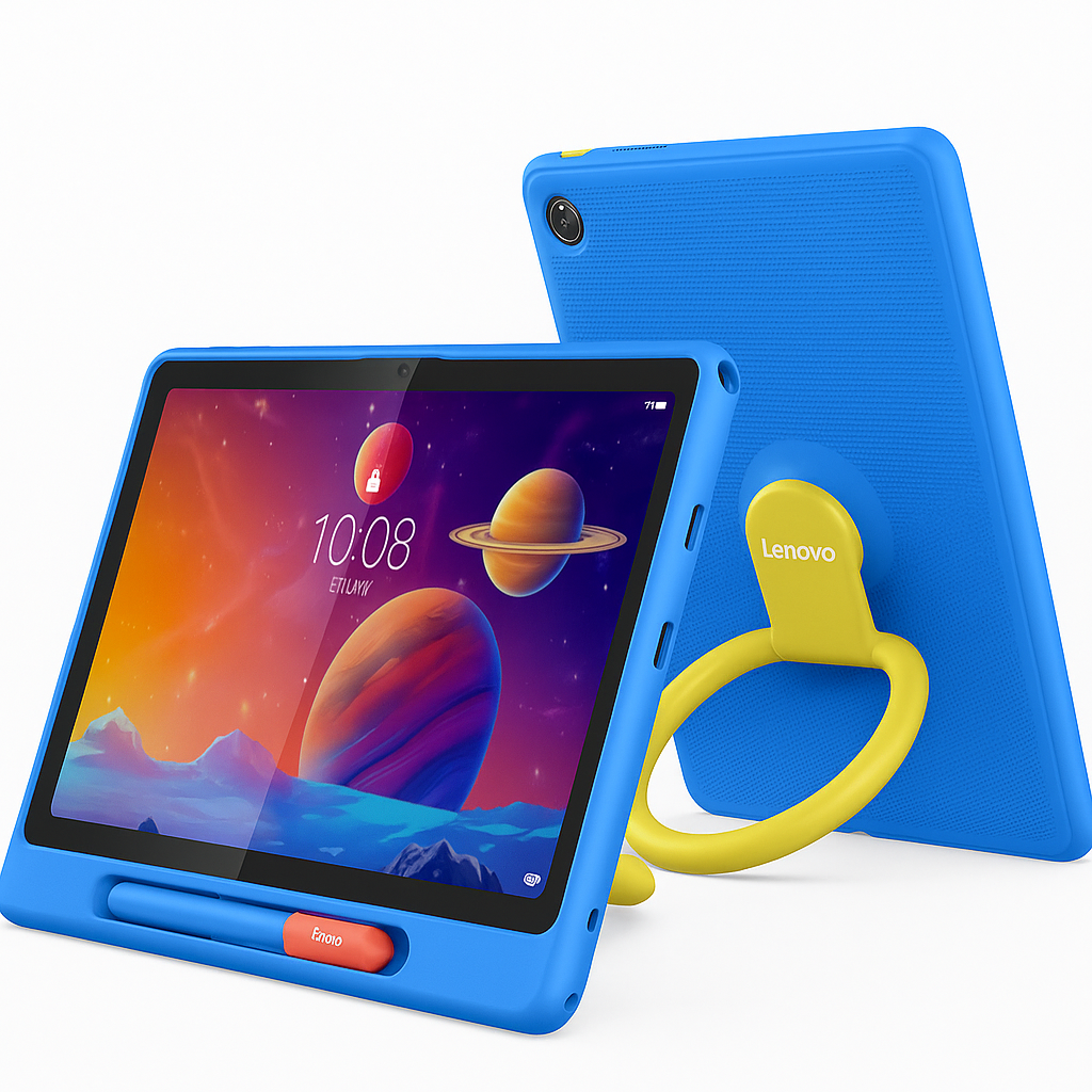 ChatGPT Image 5 nov 2025, 01_29_26 p.m. Tablet Lenovo Tab M10 10.1" WUXGA | 4GB RAM | 64GB | Android | Modo Kids | Funda Protectora + Lápiz | Wi-Fi | Color Azul