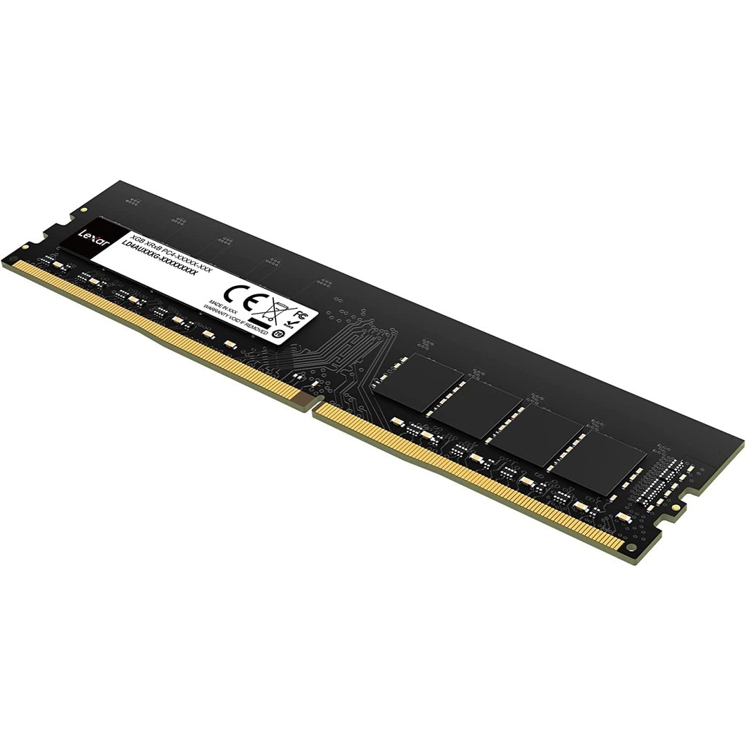 Lexar_16GB_DDR4_3200_6 Memoria RAM Lexar 16GB DDR4 3200MHz UDIMM | para PC de Escritorio | Alto Rendimiento y Estabilidad - LD4AU0016G-B3200GSST