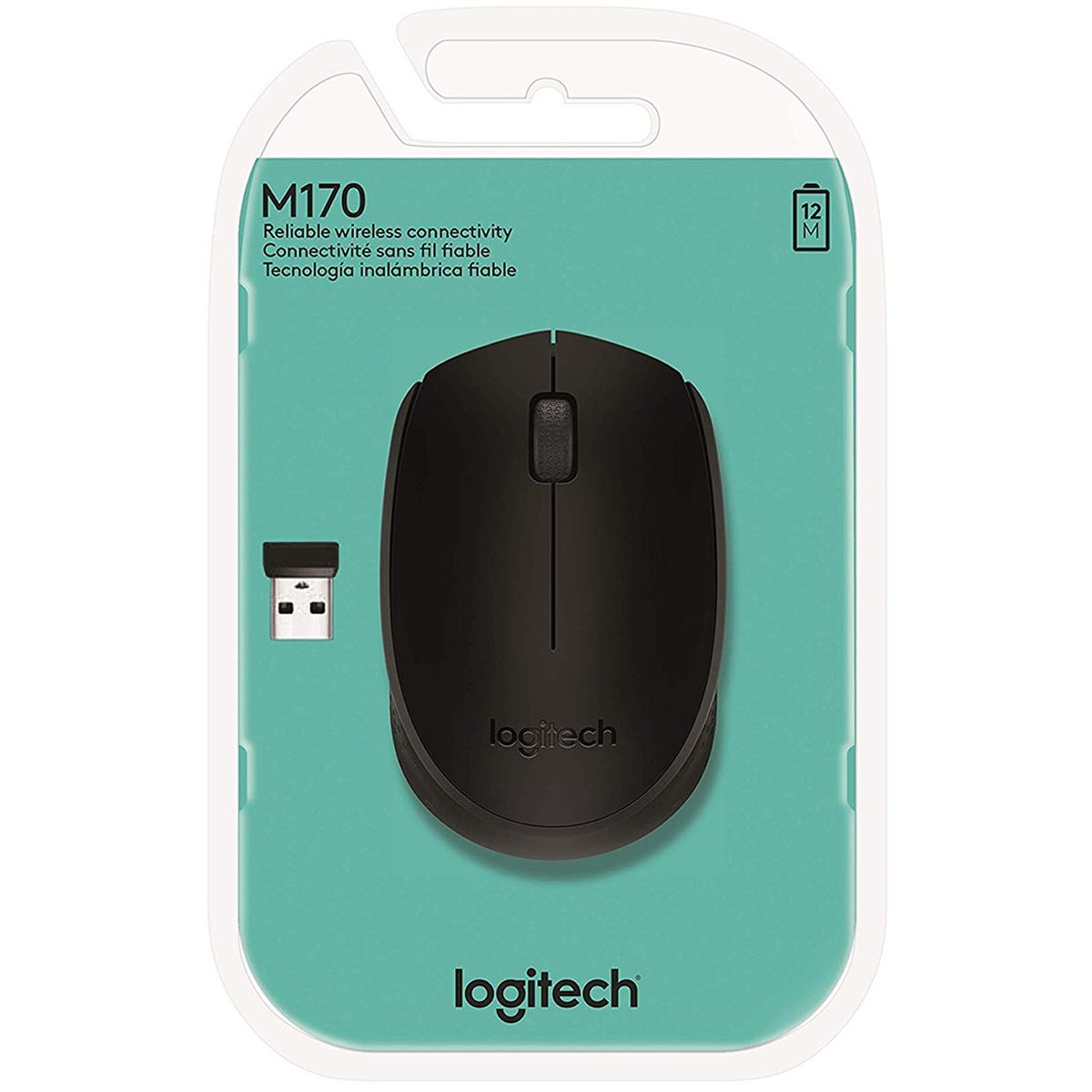Logitech Mouse M170 Negro 910-004940 5 Mouse Inalámbrico Logitech M170 Negro | USB Nano Receptor | 910-004940 - Imagen 2