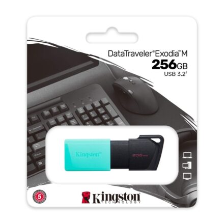 PenDrive Kingston 256GB USB 3.2 Exodia Cian DTXM/256GB | Rápido y portátil PenDrive Kingston 256GB USB 3.2 Exodia Cian DTXM/256GB | Rápido y portátil