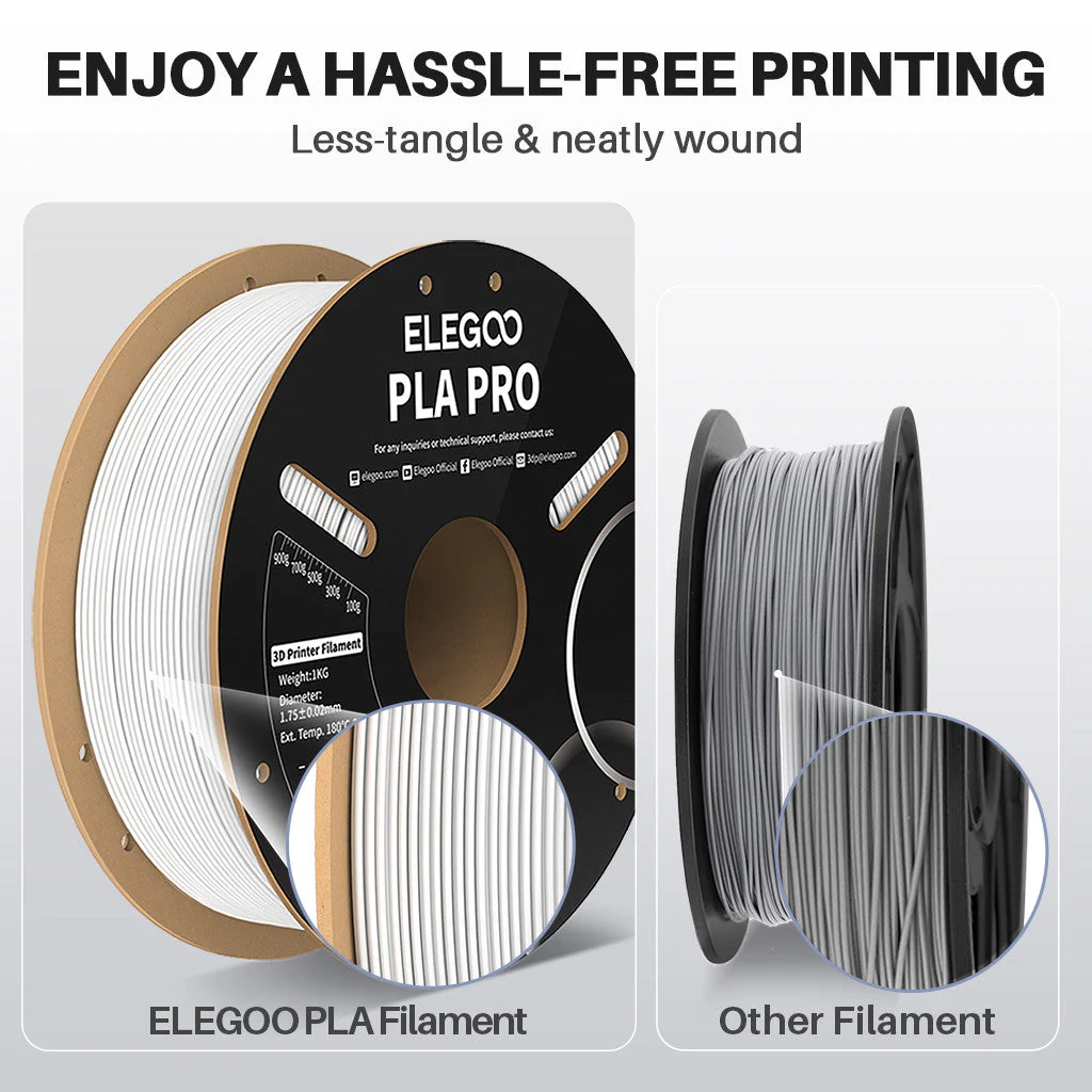 PLA-Pro-Filament-1KG-Detail_2_1220x1220_crop_center Filamento 3D PLA Silk Elegoo Plata 1kg 1.75mm | Brillo metálico y detalle - Imagen 5