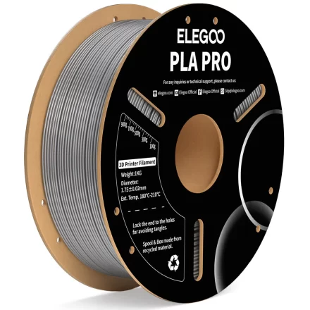 Filamento 3D PLA Silk Elegoo Plata 1kg 1.75mm | Brillo metálico y detalle Filamento 3D PLA Silk Elegoo Plata 1kg 1.75mm | Brillo metálico y detalle