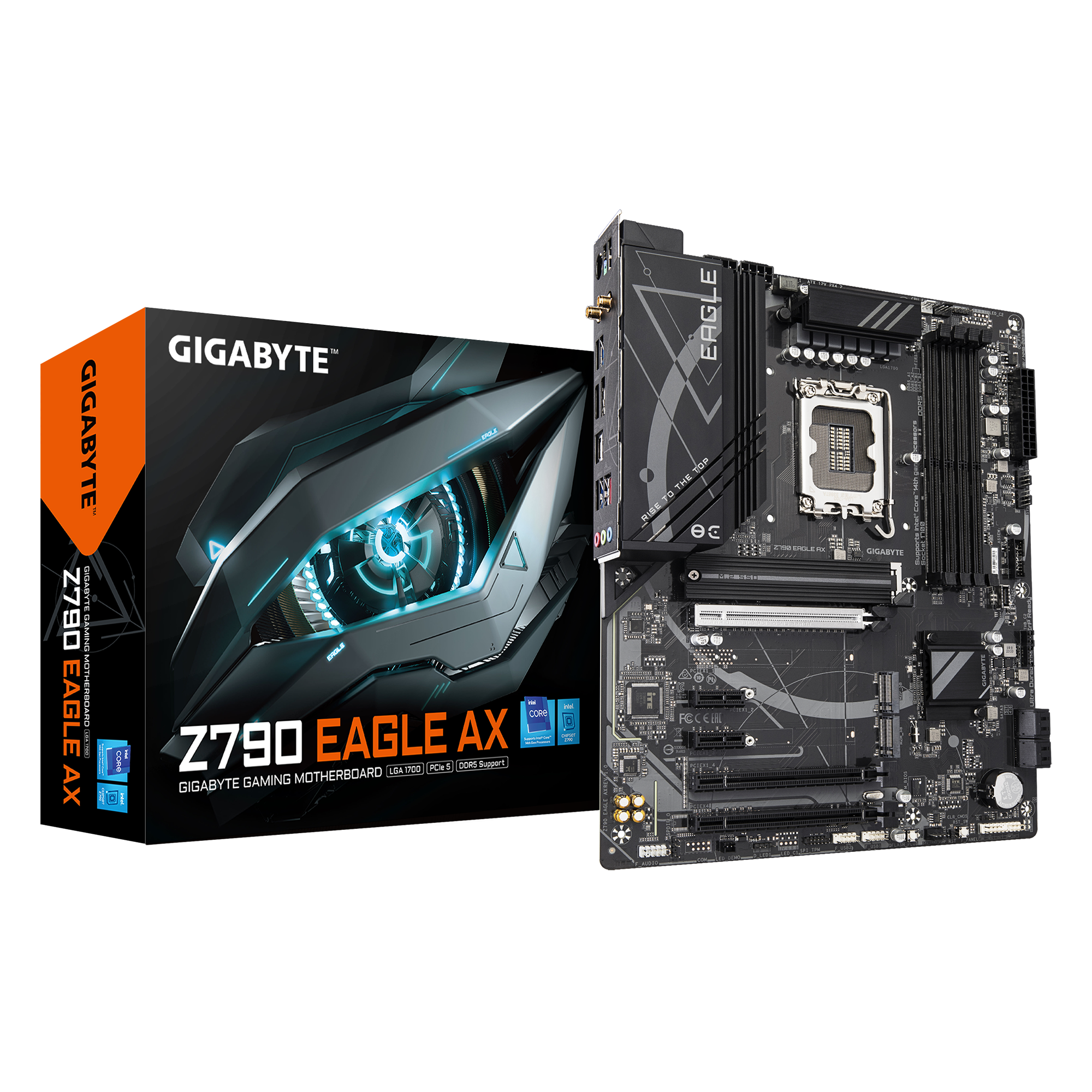 Png Motherboard Gigabyte Z790 Eagle AX | LGA1700 | DDR5 | PCIe 5.0 | WiFi 6