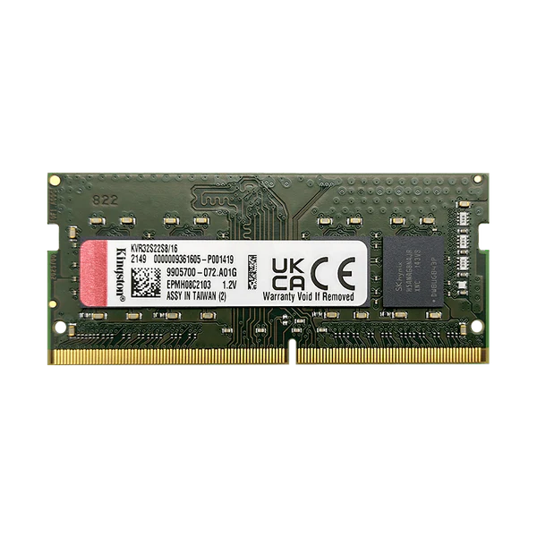 RAM-LKI-1002-Front_600x_crop_center Memoria RAM Kingston 16GB DDR4 3200MHz SODIMM CL22 1.2V | para Notebook | Rendimiento y Eficiencia - KVR32S22S8/16 - Imagen 2