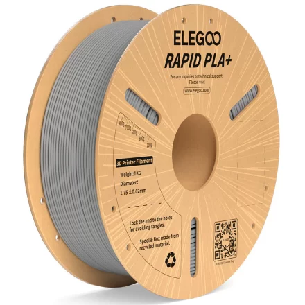 Filamento 3D PLA Elegoo Gris 1kg 1.75mm | Preciso y fácil de imprimir Filamento 3D PLA Elegoo Gris 1kg 1.75mm | Preciso y fácil de imprimir