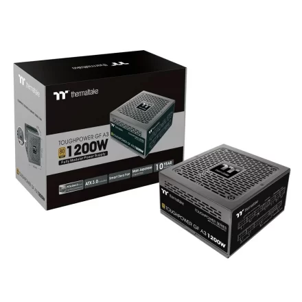 Fuente Gamer Thermaltake Toughpower GF A3 1200W | 80 Plus Gold | Full Modular | Gen 5 | All Flat Cables | PS-TPD-1200FNFAGG-H